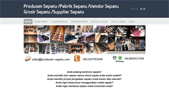 Desktop Screenshot of produsen-sepatu.com